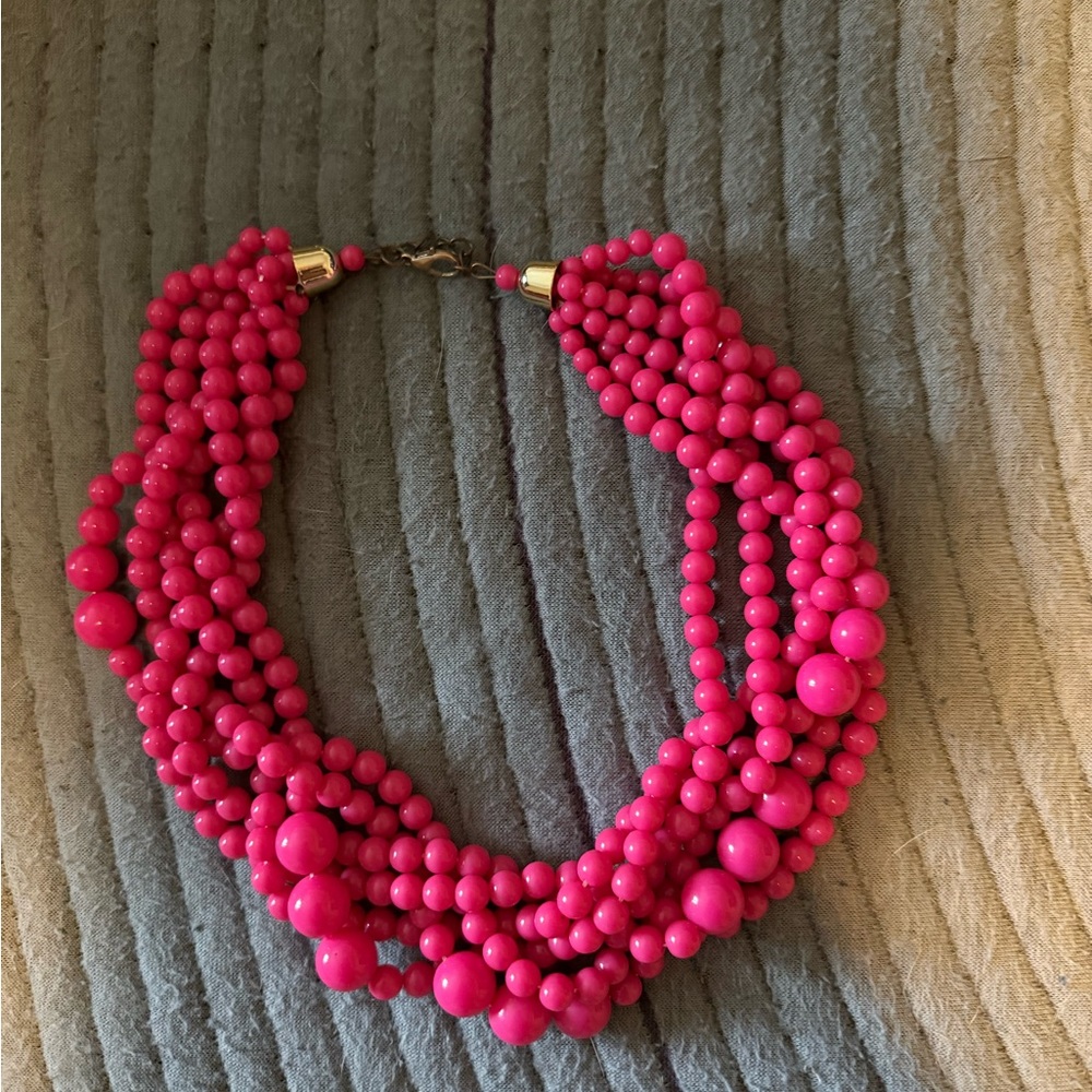 Pink Beaded Necklace